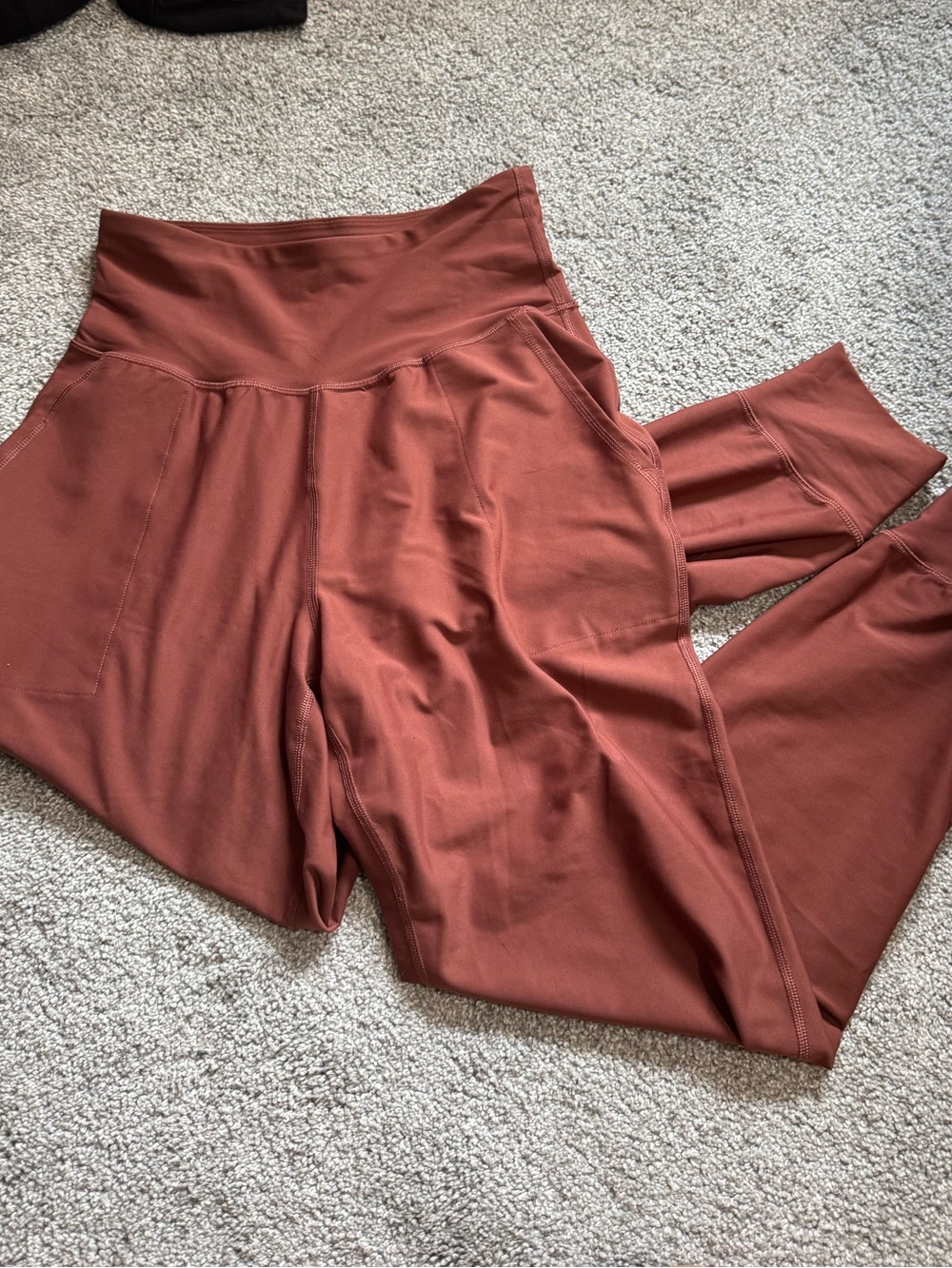 Old Navy High-Waist Rust Brown Leggings